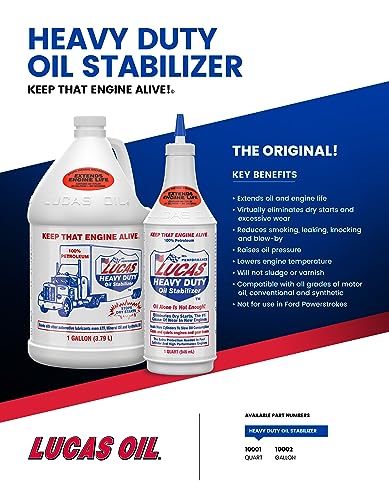 Lucas Oil Heavy Duty Oil Stabilizer - 32 Fl Oz, Plastic, Model 10001, Multi Color