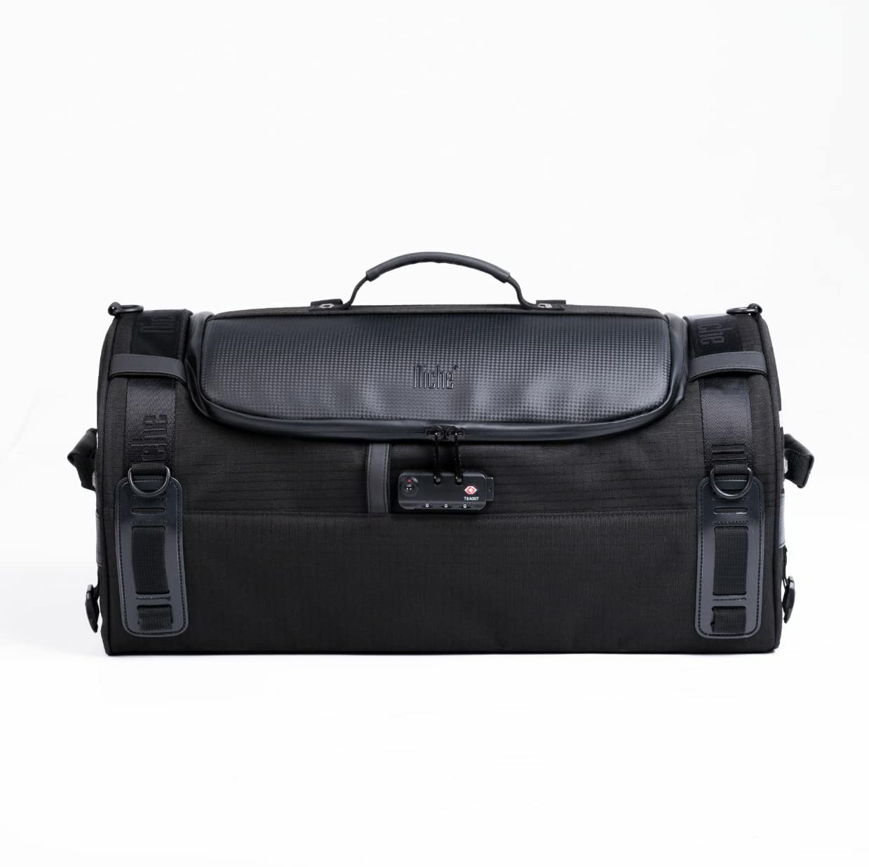 Niche Stackable Tail Bag, Three sizes, Motorcycle Rear Seat Bag with Waterproof Rain Cover, Motorbike Travel Luggage, Zipper clo