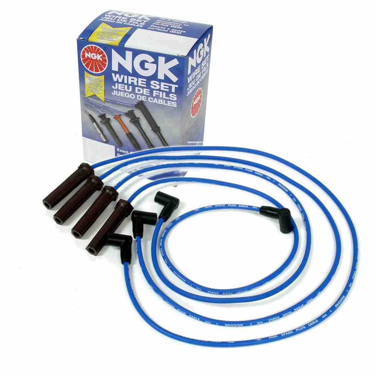 NGK Spark Plug Wire Set compatible with Chevrolet S10 2.2L L4 1998-2003