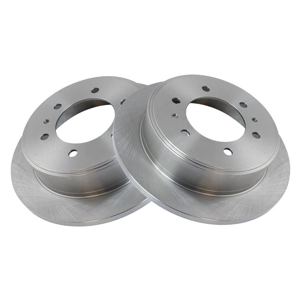 Trq Rear Brake Rotors Set Vented Compatible With 2006-2010 Hummer H3 2009-2010 H3T