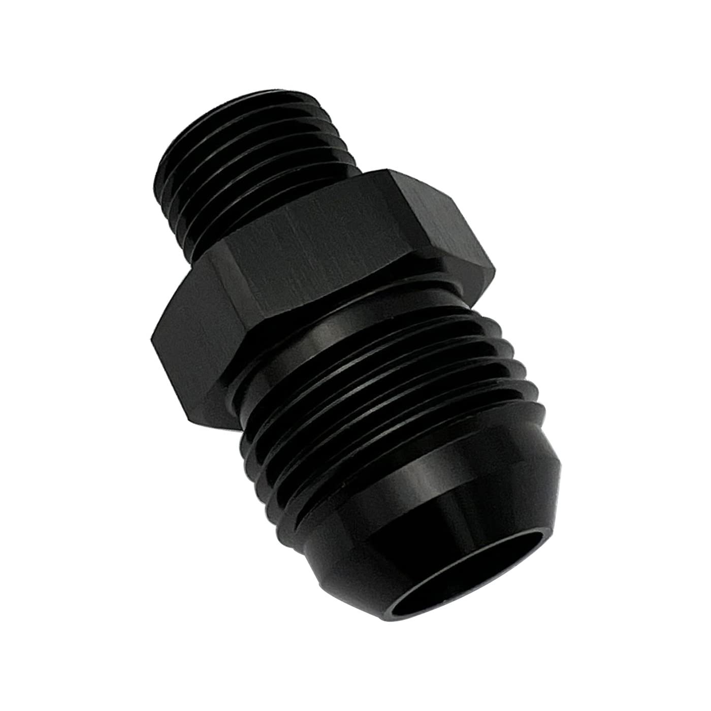 Krd Performance Straight Black Aluminum Male Flare -10 An An10 To M16 X 1.5 Male Metric Thread Pipe Fuel Fitting Adapter