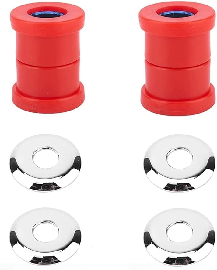 Vpzmt Polyurethane Handlebar Riser Bushings Damper Kit For Harley Davidson Big Twin Dyna 1973-2018, Sportster 1973-2003 (Style-Red)