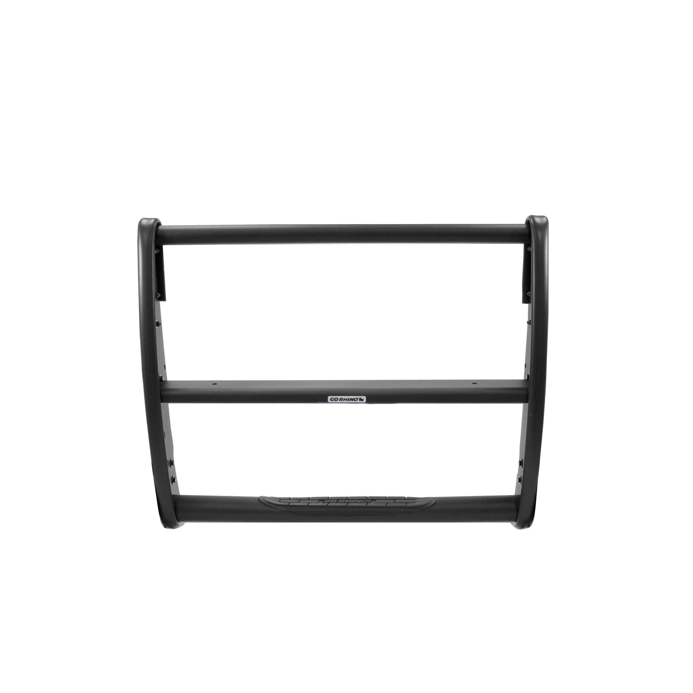 Go Rhino 3100 Series Center Grill Guard | Mild Steel, Textured Black | 3176T | Fits 2019 - 2021 Chevrolet Silverado 1500; 2022 Chevrolet Silverado 1500 Ltd All (Excludes Driver Alert Package)
