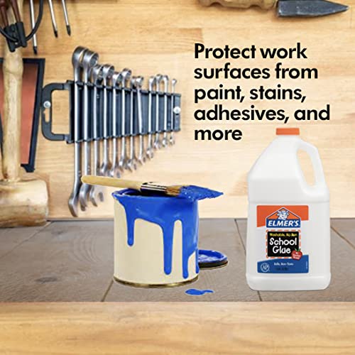 RESILIA Work Bench Mat - Scratch-Resistant PVC - 23.5" x 47.5" - Clear - Model 818452026963 - Protects Workbench from Painting &
