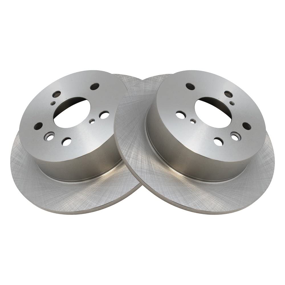 Trq Rear Brake Rotors Set Solid Compatible With 2013-2018 Lexus Es300H Es350 Toyota Avalon 2012-2017 Camry