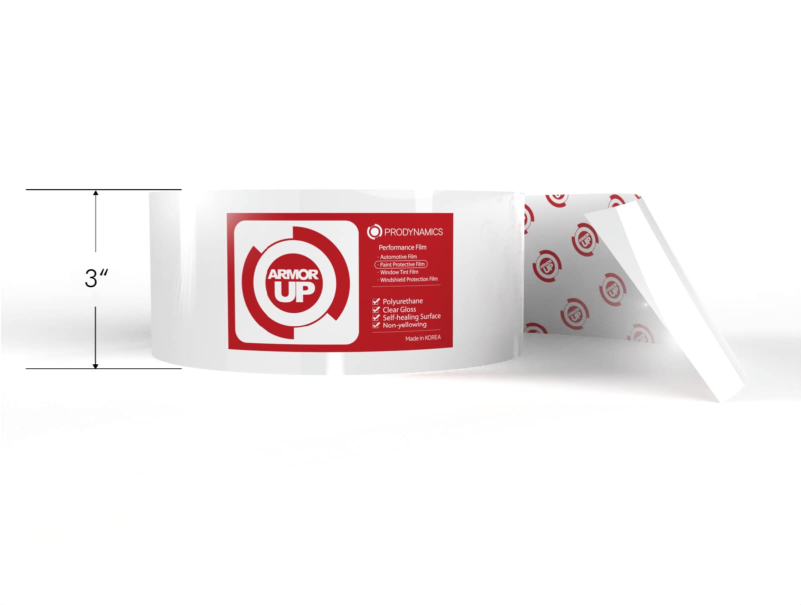 [Armor Up] 12''X 80'', Mini Hood Dealership Kit Clear Paint Protection Film For Cars, Suv, Full Size Pick-Up Trucks - 8-Mil Tpu