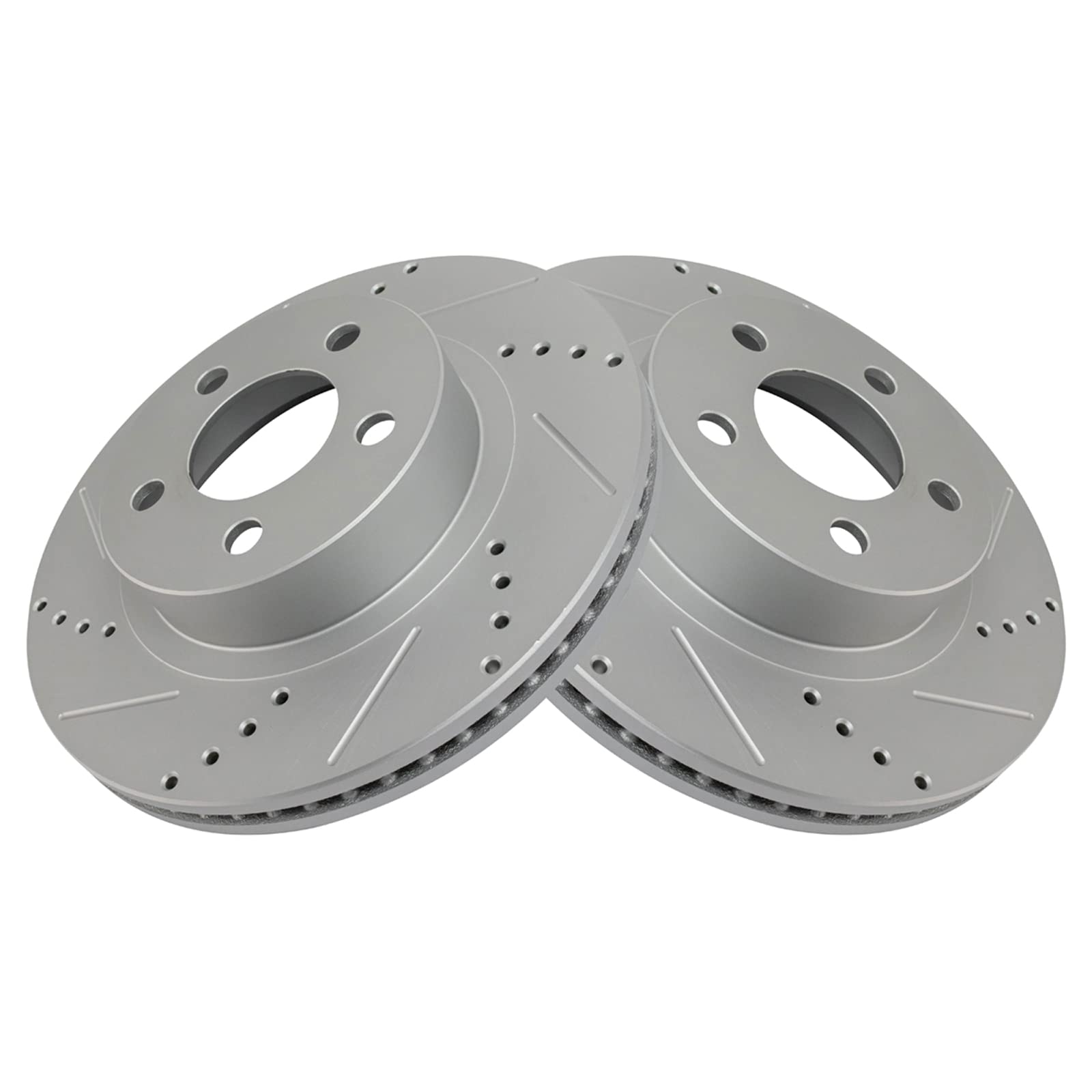 Trq Front Performance Brake Rotors Set Premium G-Coated Compatible With 2001-2003 Ford Explorer Sport 2001-2005 Explorer Sport T