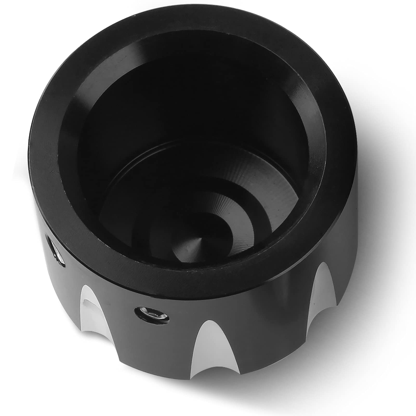Front Axle Nut Cover Axle Caps Set Black Compatible with Harley Dyna Softail Electra Road Glide Sportster Fat Boy Forty Eight He