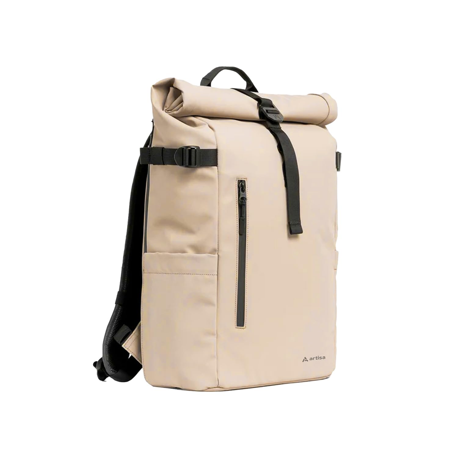 Artisa Nomad Luxe 2.0 Rolltop Backpack (Matte Black)