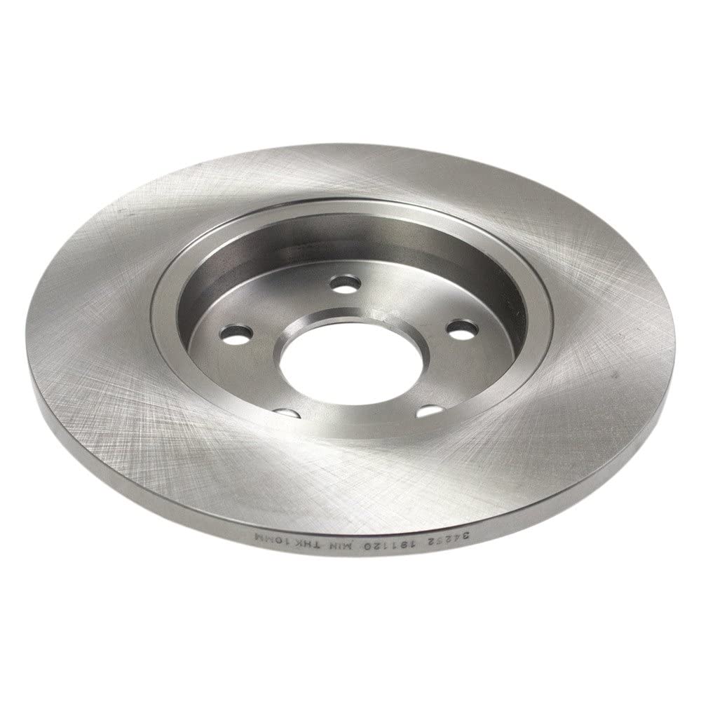 Trq Rear Brake Rotors Set Solid Compatible With 2002-2008 Jaguar X-Type