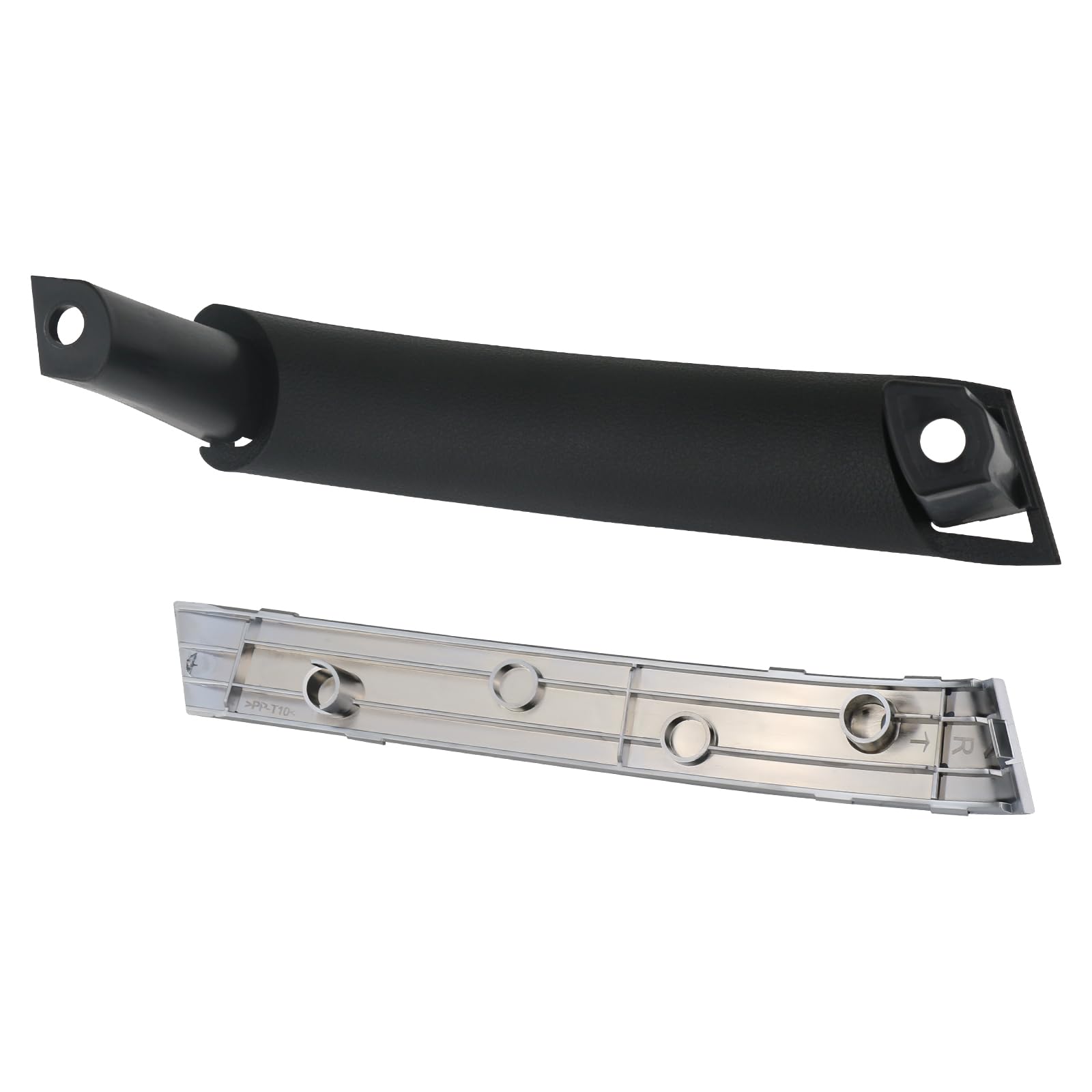 APPERFiT Door Pull Handle Grip Trim Assembly for Nissan 350Z RH Silver Plastic Model DH141SV 2003-2005
