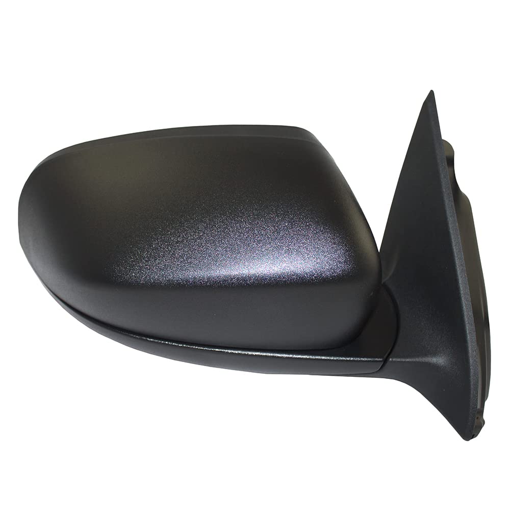 Brock Replacement Passenger Side Power Mirror Textured Black With Heat Without Signal, Memory Or Blind Spot Sensor Compatible Wi