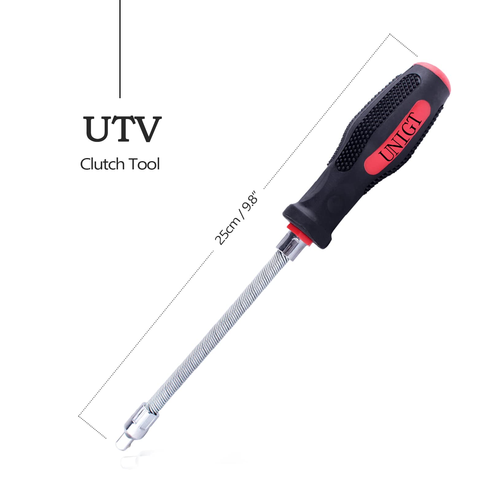 UNIGT Clutch Cover Removal Tool Compatible with Polaris RZR XP Turbo, RS1 Ranger XP 1000 Reversible Belt Changing Tool with Sock
