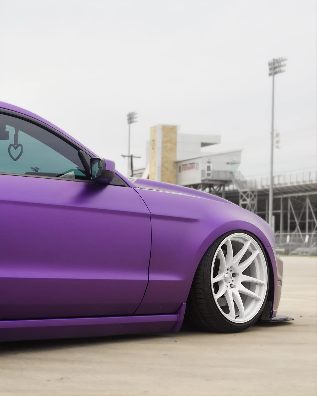 Vvivid+ Premium Vinyl Wrap Film (3Ft X 5Ft, Matte Metallic Purple)