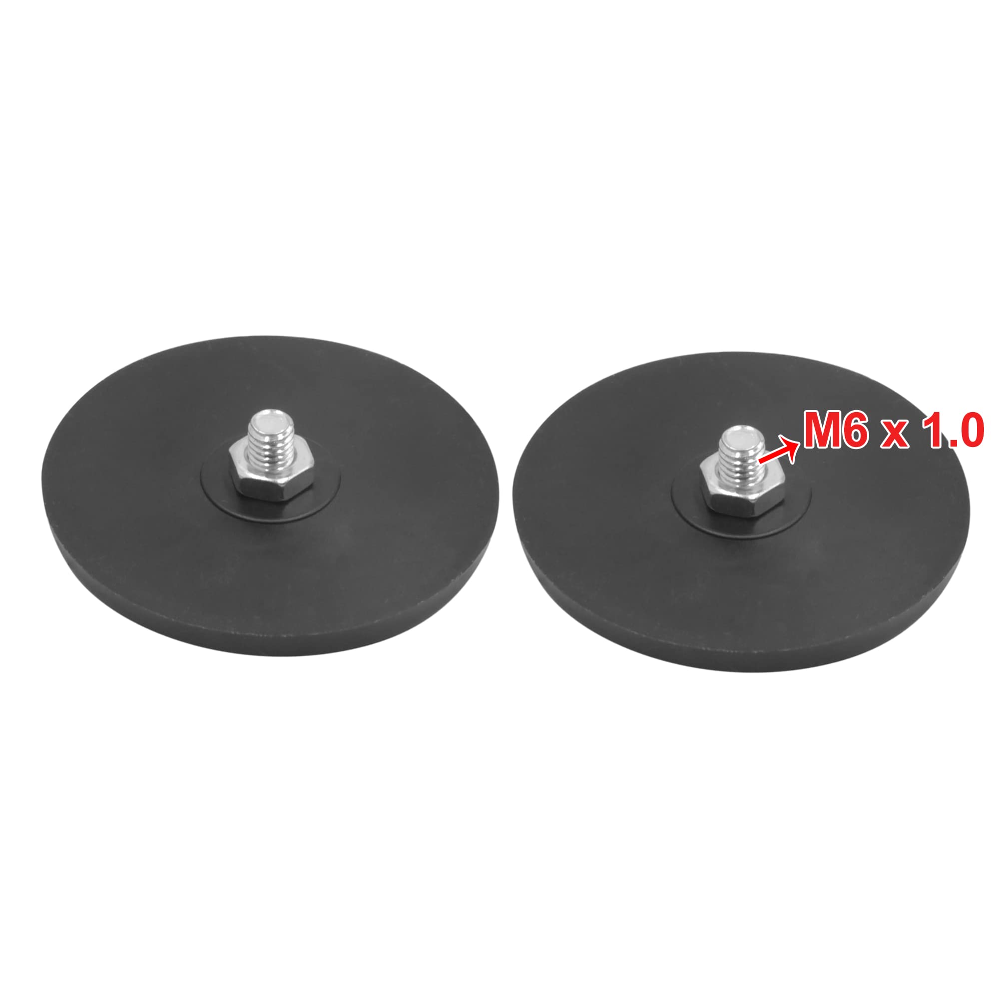 Uxcell A17052200Ux1271 2Pcs 2.2 Inch Dia Motorcycle Scooter Atv Round Reflective Reflectors Orange Black 2 Pack