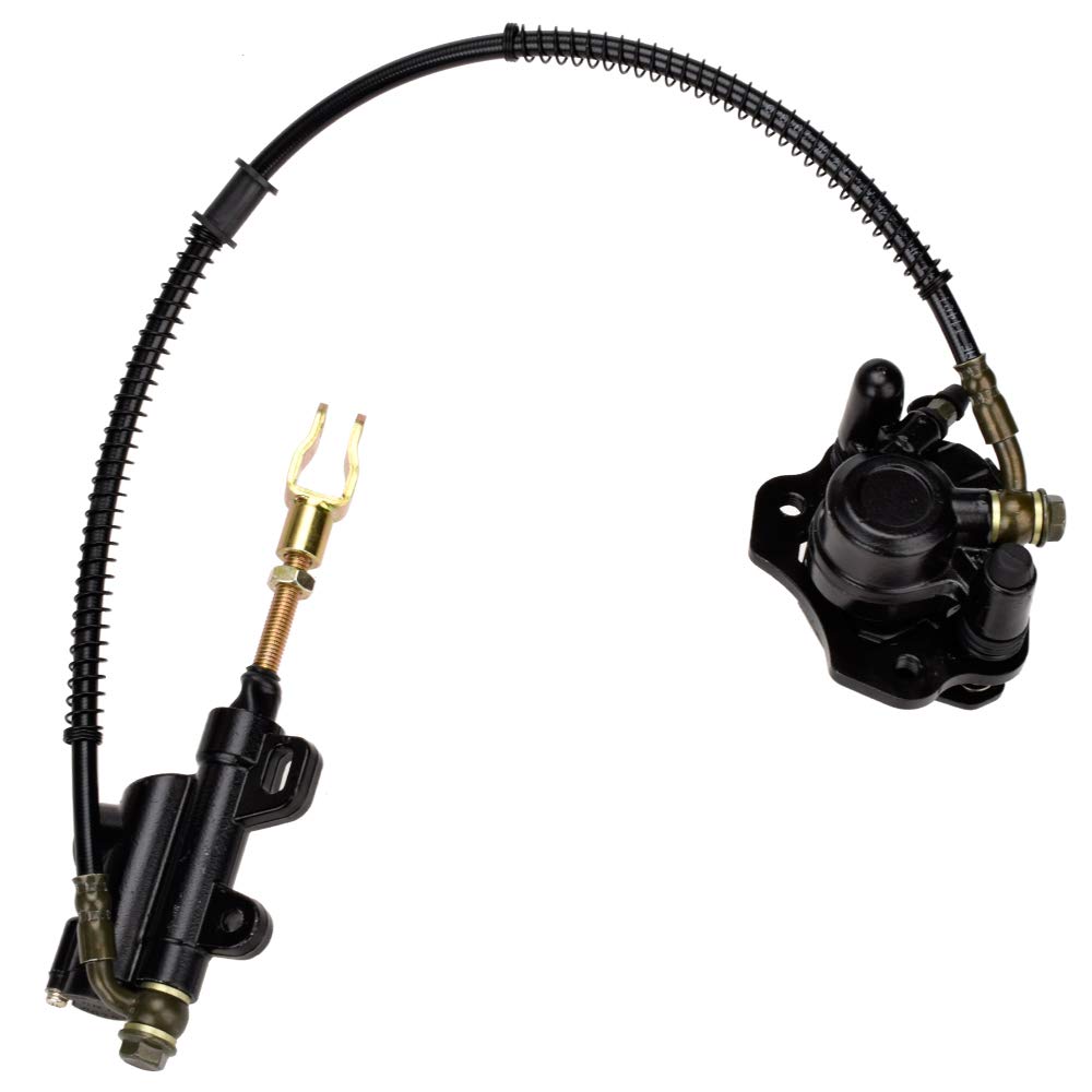 Hiaors Rear Disc Brake Master Cylinder Caliper Assembly For 50Cc 70Cc 90Cc 110Cc 125Cc Chinese Taotao 110Cc 125D Boulder B1 Peac