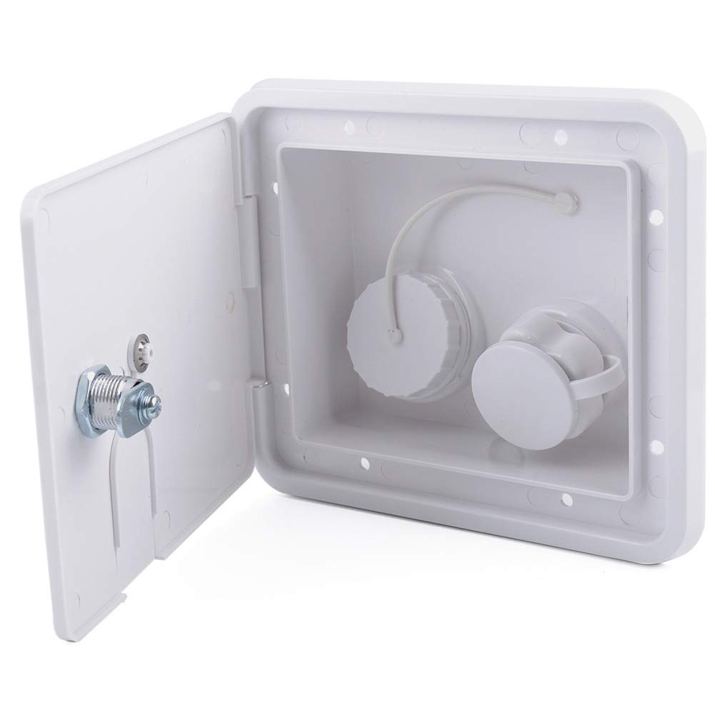 beiyoule Gravity City Water Inlet Fill Dish Hatch Lock for RV Trailer Cars for Most Fresh Water Inlets on RV Motorhomes Caravans