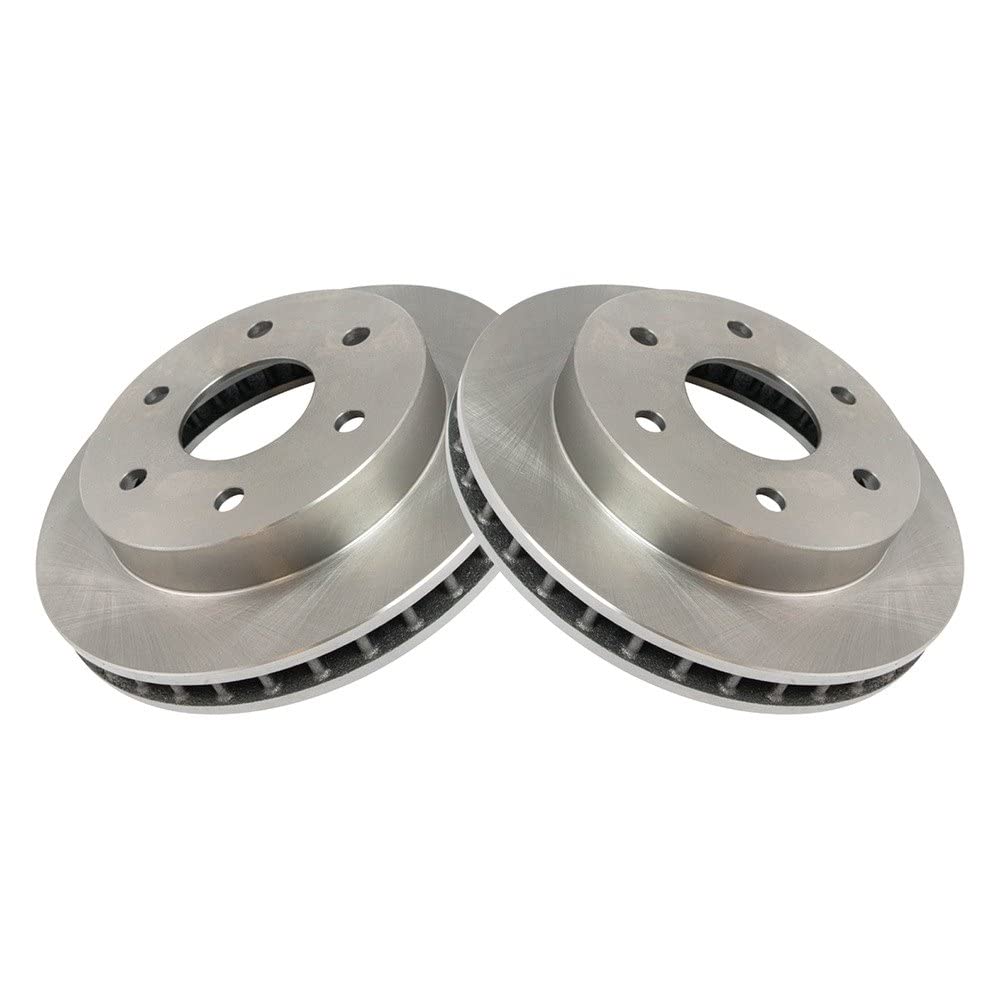 Trq Front Brake Rotors Set Vented Compatible With 1999-2000 Cadillac Escalade 1992-1994 Chevrolet Blazer 1988-1998 K1500 1992-19