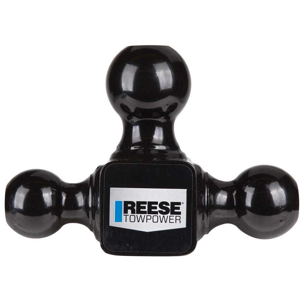 REESE Towpower 7068820 Tri Ball Trailer Hitch Ball Mount, (1-7/8 Inch, 2 Inch, 2-5/16 Inch Trailer Hitch Balls), Fits 2-1/2 Inch