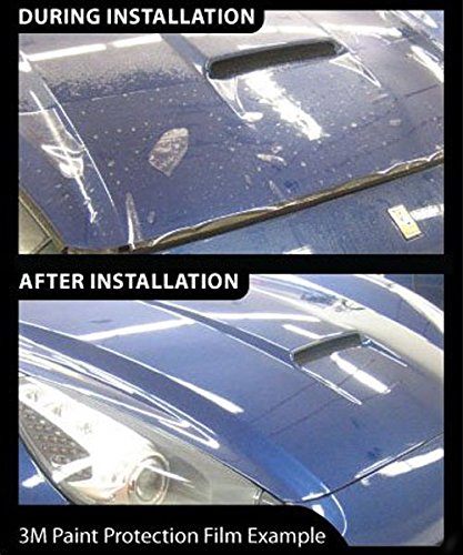 VViViD Clear Paint Protection Bulk Vinyl Wrap Film Including 3M Squeegee and Black Felt Applicator (36 Inch x 54 Inch)