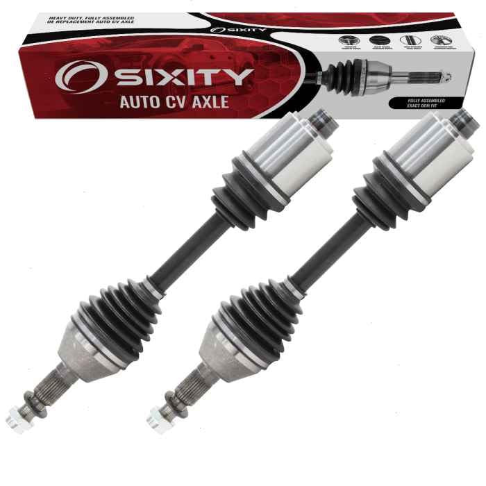 Sixity Auto 2 pc Front CV Axle Kit compatible with Pontiac G6 2.4L L4 3.5L V6 2005-2010 - Pair Left Right Driver Passenger Compl