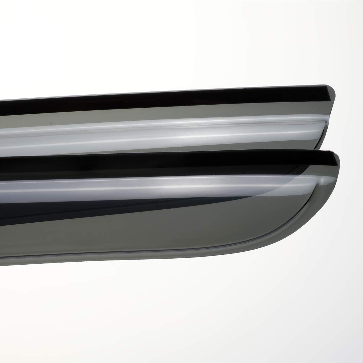 Puermto Side Window Wind Deflector,4Pcs Out-Channel Tape On Dark Smoke Nice Rain Guards Set, Window Visor Fit For 2005-2015 Niss