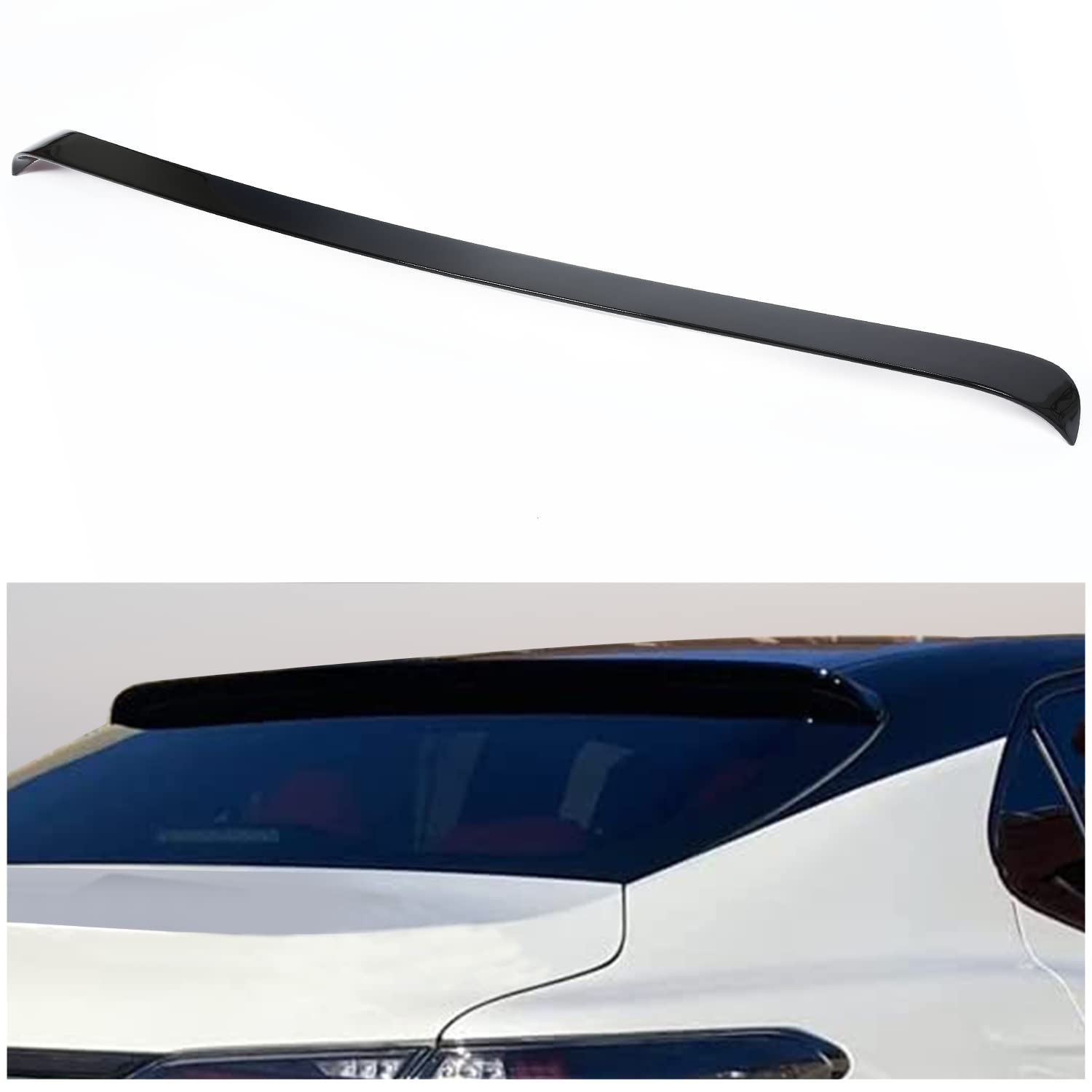 KUAFU Rear Roof Spoiler for 2018-2023 Toyota Camry, ABS Plastic, Black, Model GO-1114