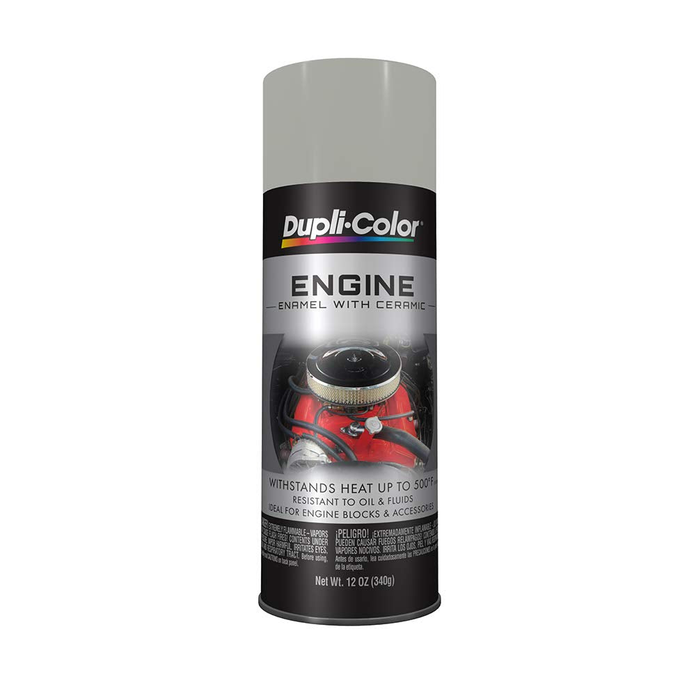 Dupli-Color (De1650-6 Pk Cast Coat Aluminum Engine Enamel With Ceramic - 12 Oz. Aerosol, (Case Of 6)