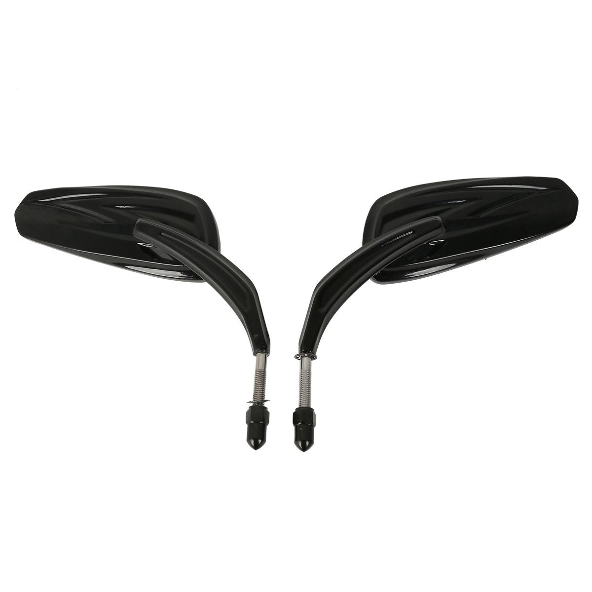 Slmoto 8Mm Rear View Mirrors Fit For Harley Sportster Softail Road King Glide Xl1200 Iron Fltru Xl-1200C Xl-1200L Xl833 Sportste