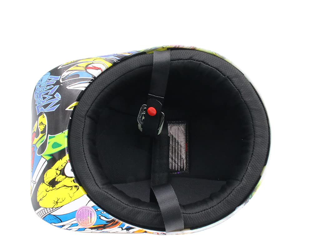 Yesmotor Baseball Style Cap Motorcycle Helmet Unisex-Adult - Dot Approved (Painting,Xxl)