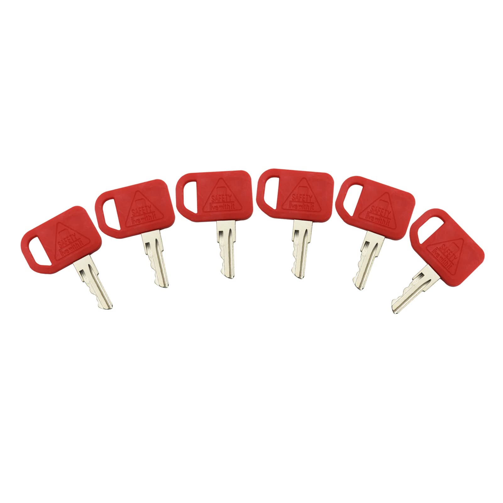 AT195302 6PCS Ignition Keys AR51481 Replacement for John Deere Heavy Equipment Loader Backhoe Loader Tractors 1200 210C 310A 310