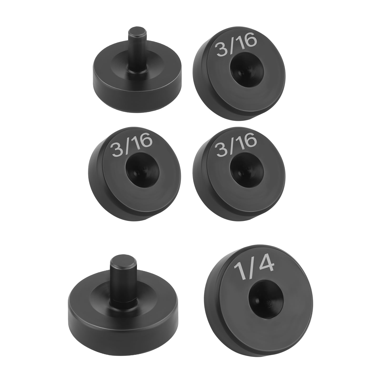 YGDMD 6PCS Brake Line Flaring Tool Kit Adapter,Steel 3/16 & 1/4 Brake Flaring Tool Kit Adapter Fits Pipe Flare Tools for Use,Dou