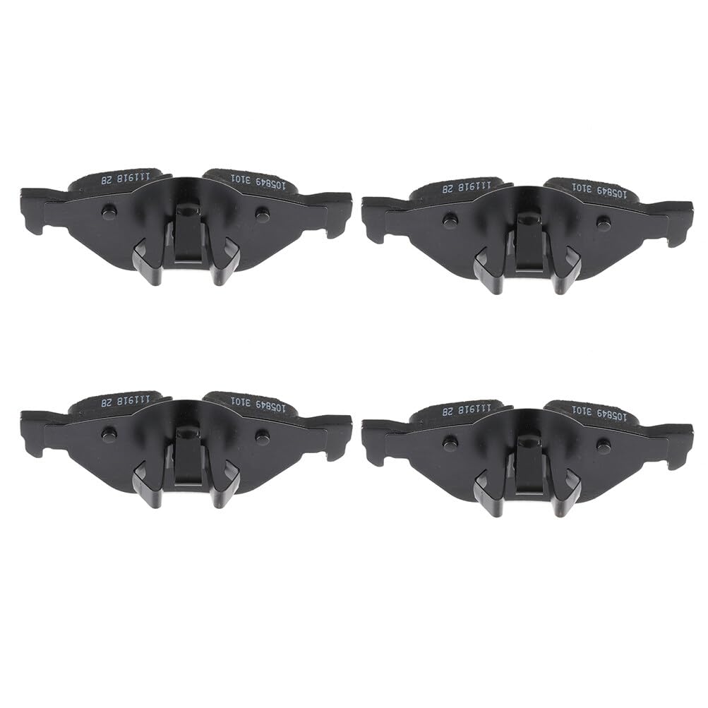 Cciyu D1267 Rear Semi-Metallic Disc Brake Pads Kit - Bmw 128I 08-13, 328I 07-13, 325I 06 & More - 4Pcs