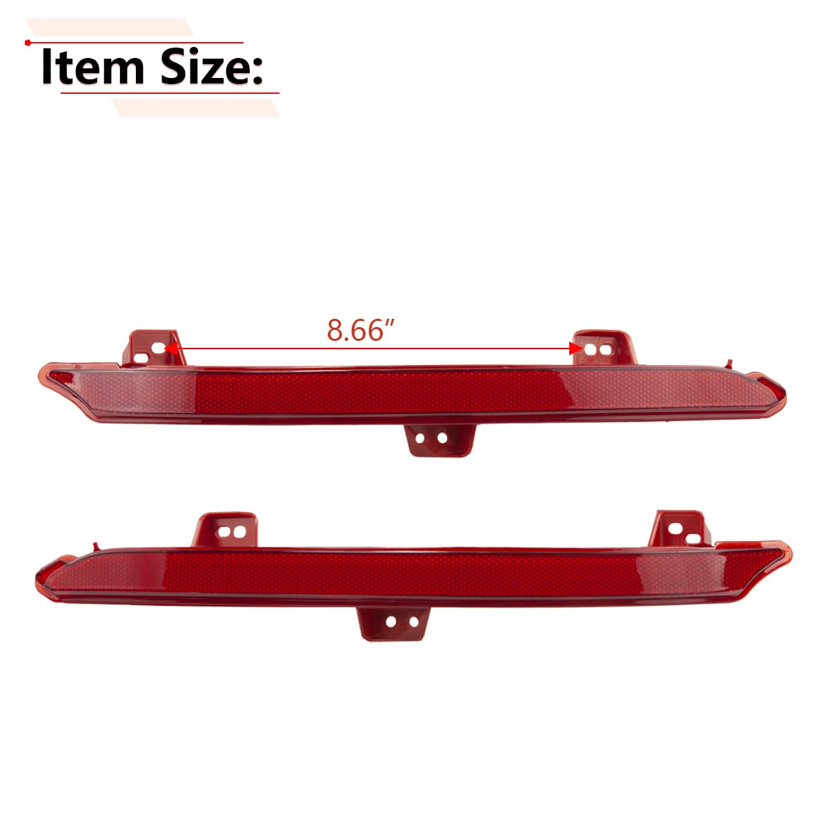 RLB-HILON Rear Bumper Reflector Compatible with Honda Accord 2018 2019 2020 2021 2022 Year, for HO1184113 HO1185113 33555-TVA-A0