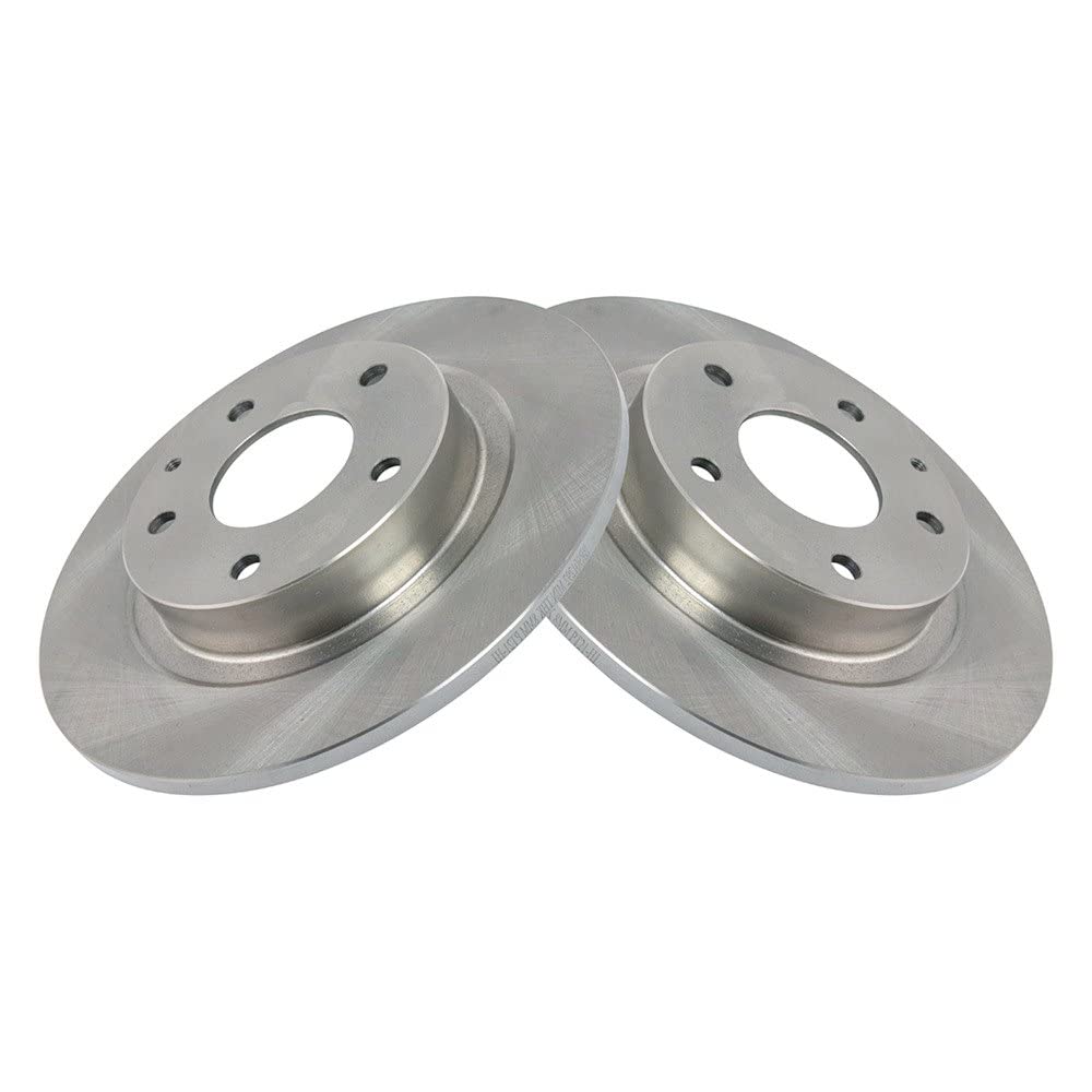 Trq Rear Brake Rotors Set Solid Compatible With 2014-2021 Mazda 6
