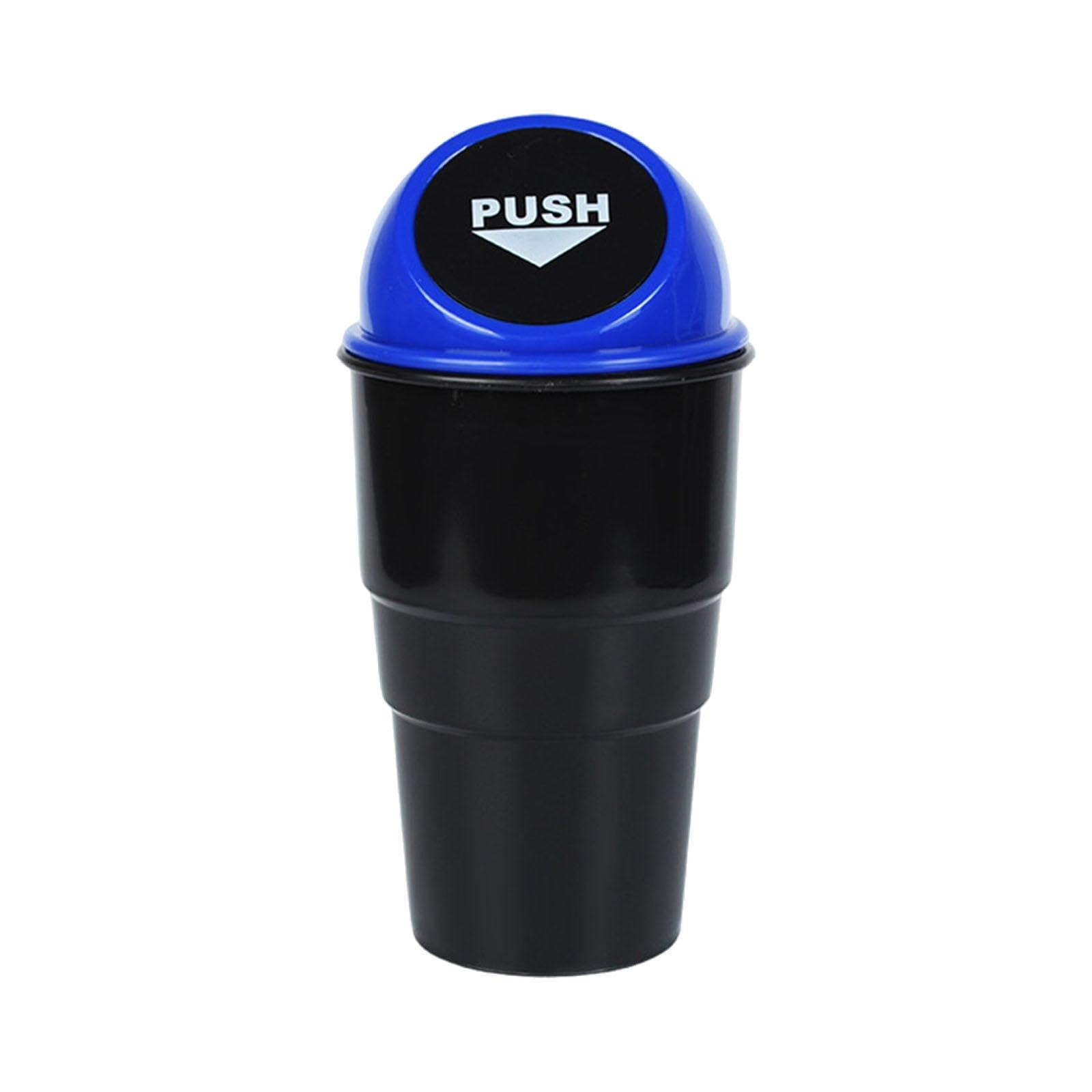 MERISHOPP Generic Car Cup Holder Trash Can with Lid Car Garbage Can for SUV Truck Blue Lid|Home & Garden|Household Supplies & Cl