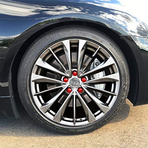 Automotivated Aftermarket ColorLugs Vinyl Lug Nut Cover - Red, 19 mm, Pack of 20, Includes Deluxe Extractor, Flexible Fit