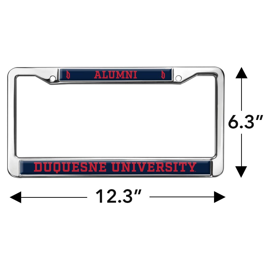 Duquesne University Alumni Logo Full Size Standard License Plate Metal Frame
