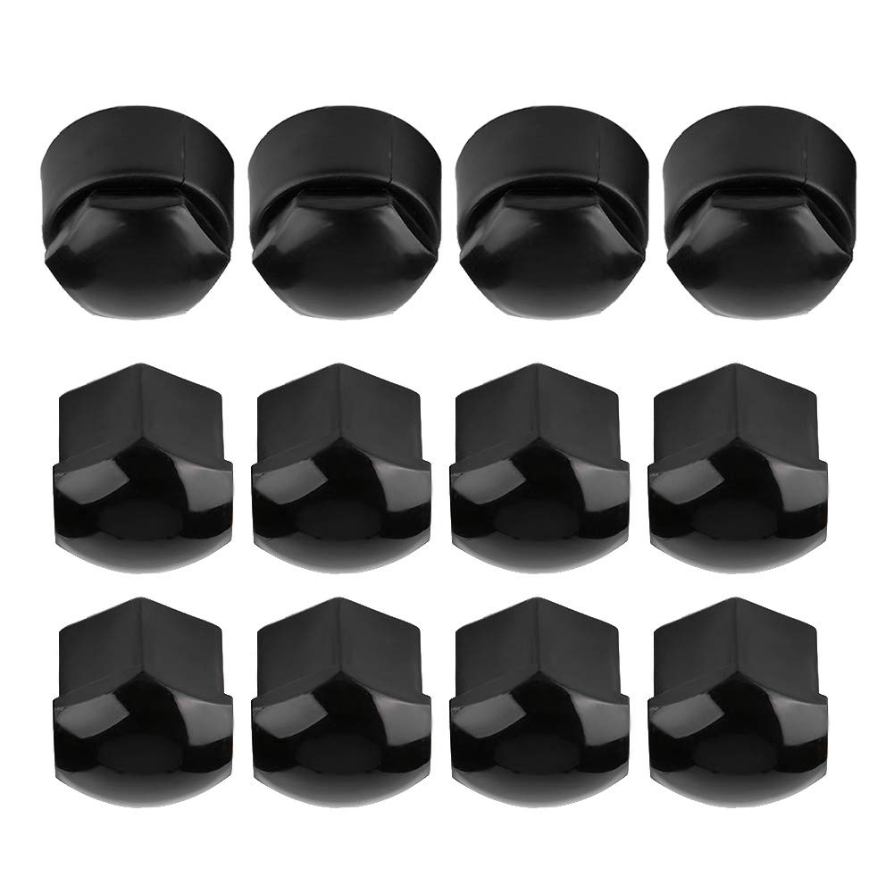 Senyar 17mm Lug Nut Covers - 20pcs Black Nylon Anti-Theft Wheel Caps