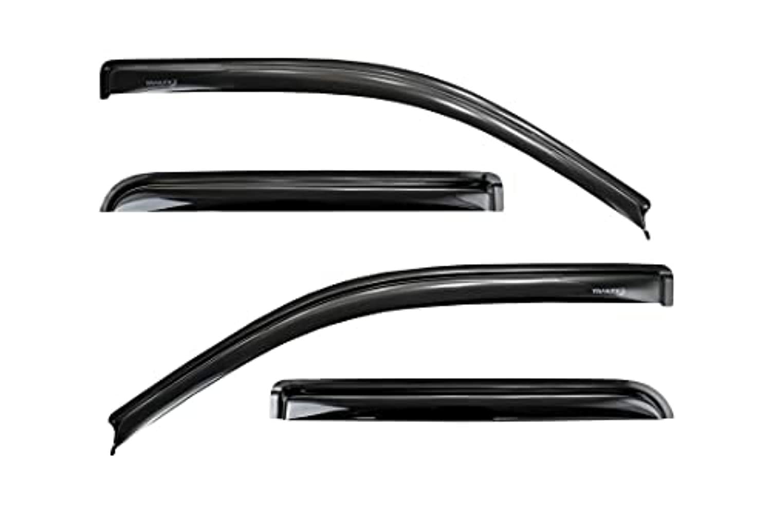 Trailfx Rain Guard Tape On Window Vent Visors Acrylic With A Smoke Tint 4 Piece Compatible With F150 Suprcab 15-18 - 4974H