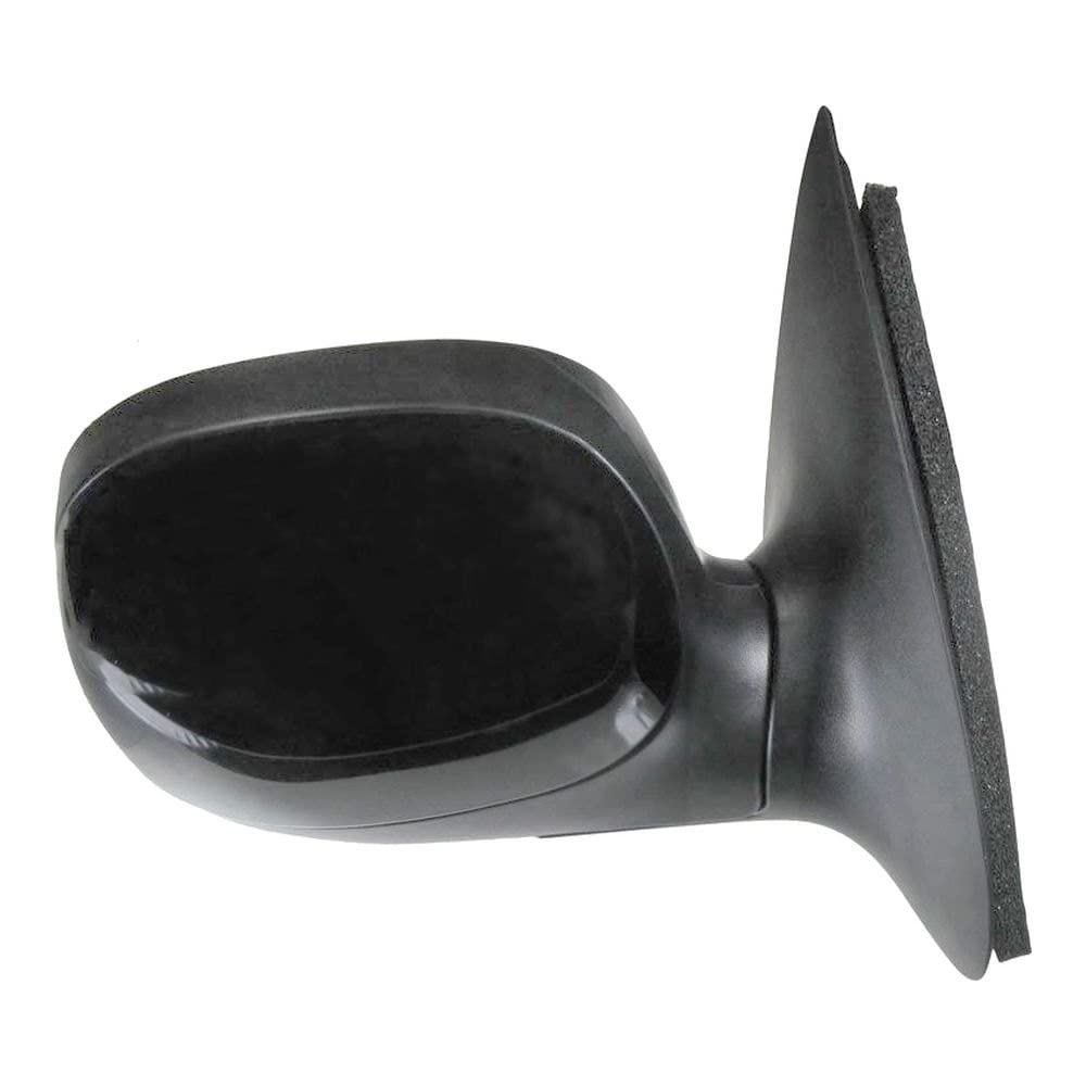 Trq Right Mirror Manual With Black Cover Passenger Side Compatible With 1997-2002 Ford F-150 1997-1999 F-250 Fo1321178