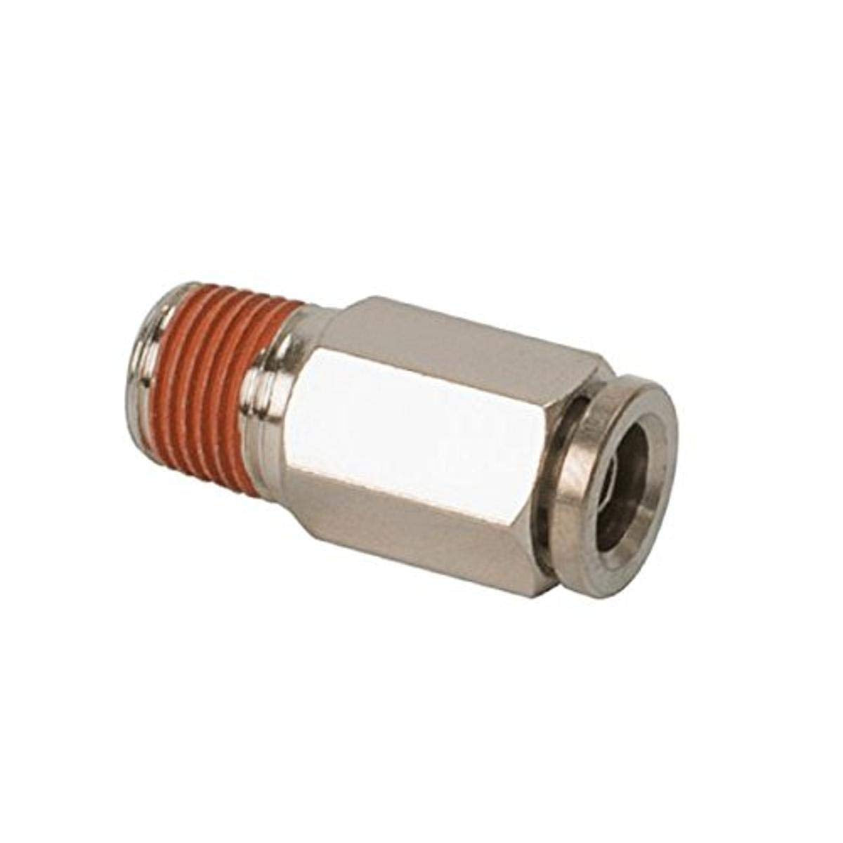 1/4 inch NPT(M) to 1/4 inch Airline Straight Fitting (2 pcs) DOT Approved