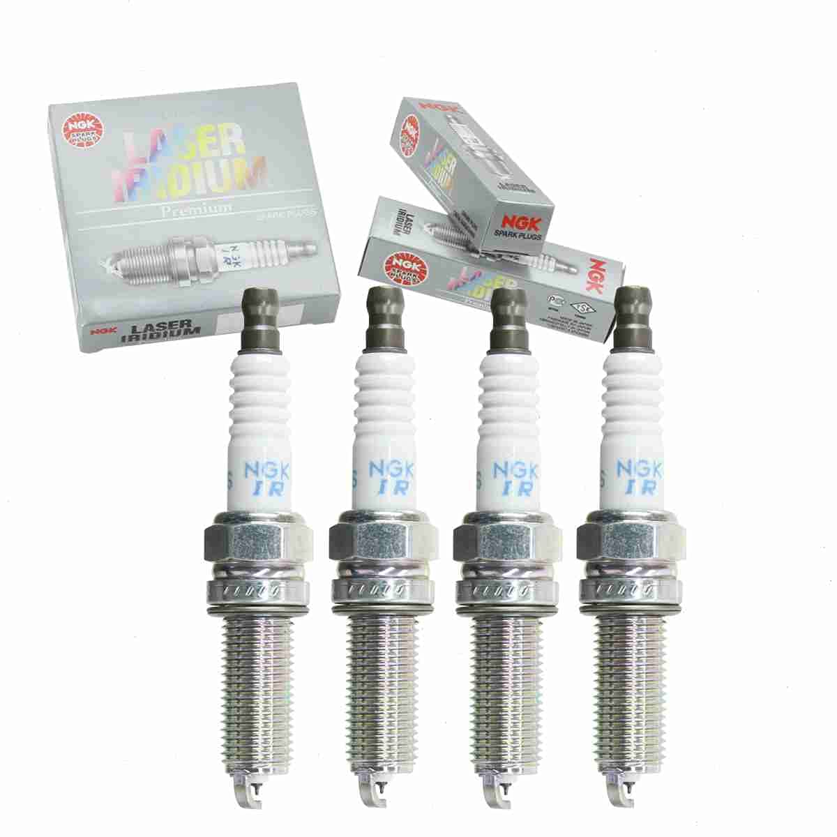4 pc NGK Laser Iridium Spark Plugs compatible with Acura RDX 2.3L L4 2007-2012