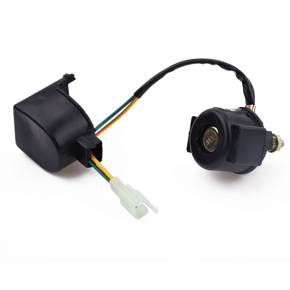 HIAORS Starter Solenoid Relay for 50cc-250cc ATVs & Go Karts, Model IG011, Green Wire