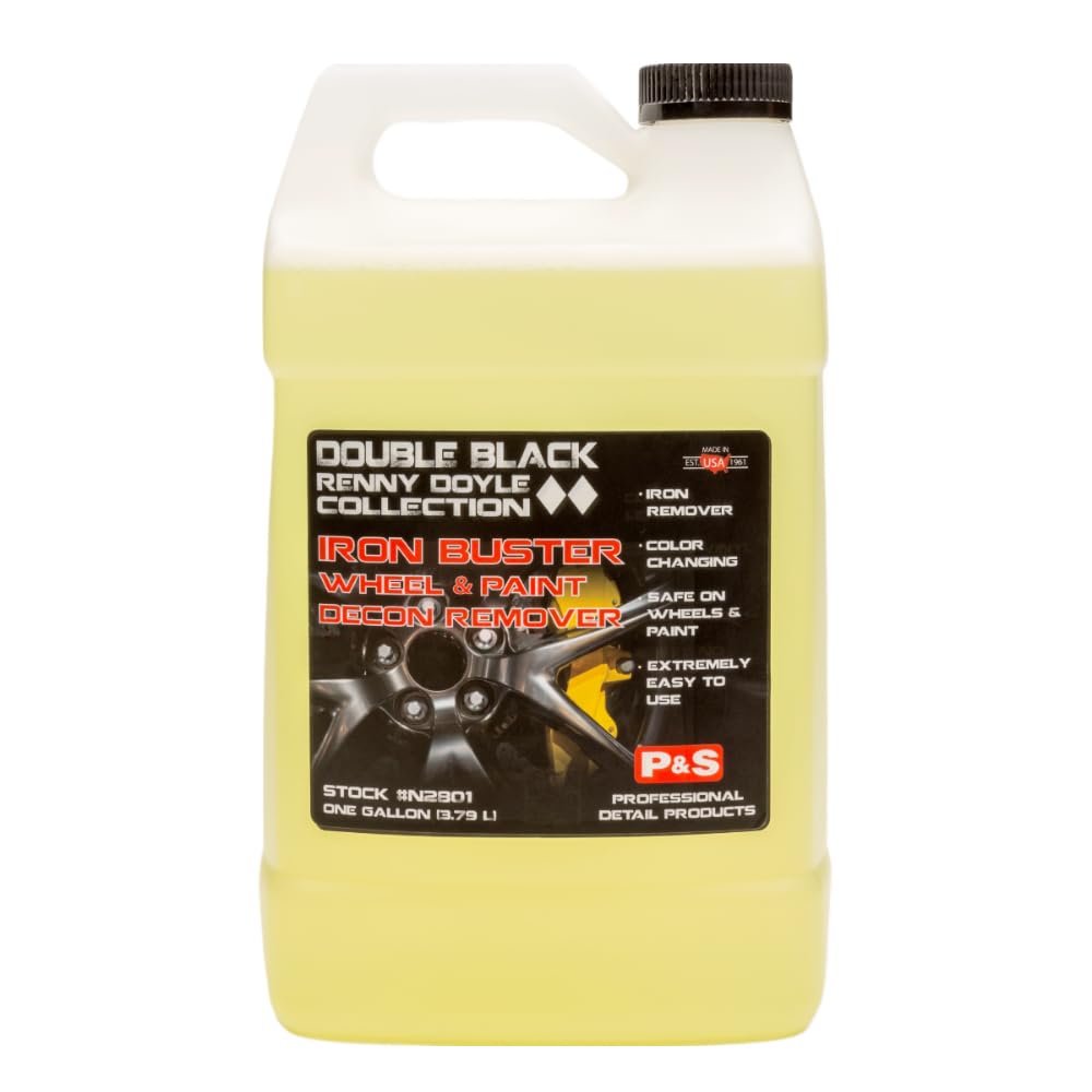 P & S PROFESSIONAL DETAIL PRODUCTS Iron Buster Wheel & Paint Decon Remover - pH Balanced, Safe on Alloy, Chrome, Steel & Aluminu