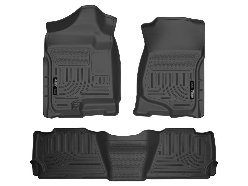 Husky Liners Weatherbeater Floor Mats | Fits 2007-2014 Chevrolet Suburban 1500 & GMC Yukon XL1500; 2007-2013 Cadillac Escalade E