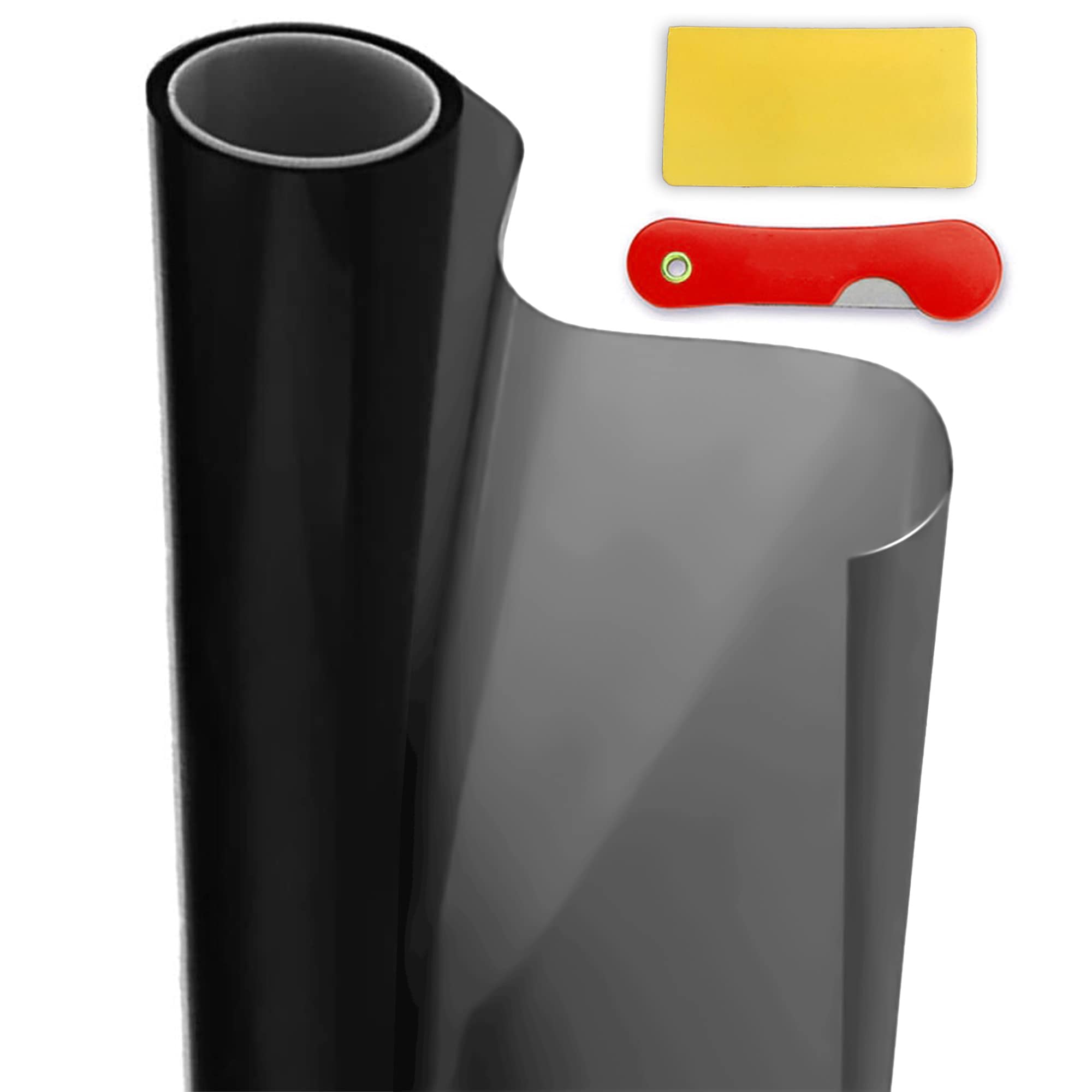 mg mega oto market Car Window Tint Film 35% VLT Black 20'' x 20 Ft Roll - UV Block, Scratch Resistant, Universal Fit