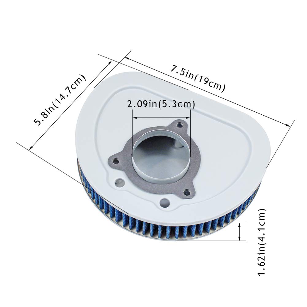 2963308 HD1508 Ultra Classic Air Filter Cleaner for 2008-2014 Harley Davidson Street Glide, Electra Glide, Road King, Road Glide