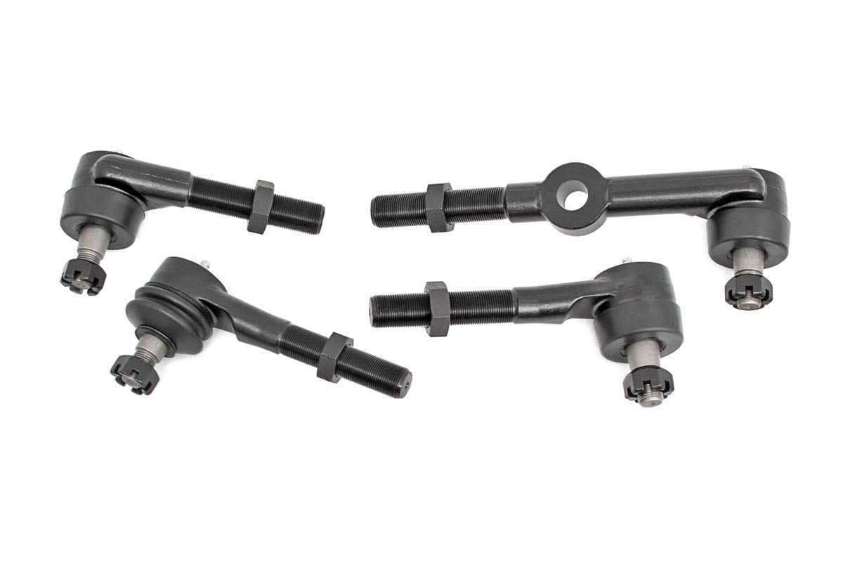 Rough Country HD Steering Kit with Stabilizer for Jeep TJ/XJ/ZJ/MJ - Steel, Black, Model 10613