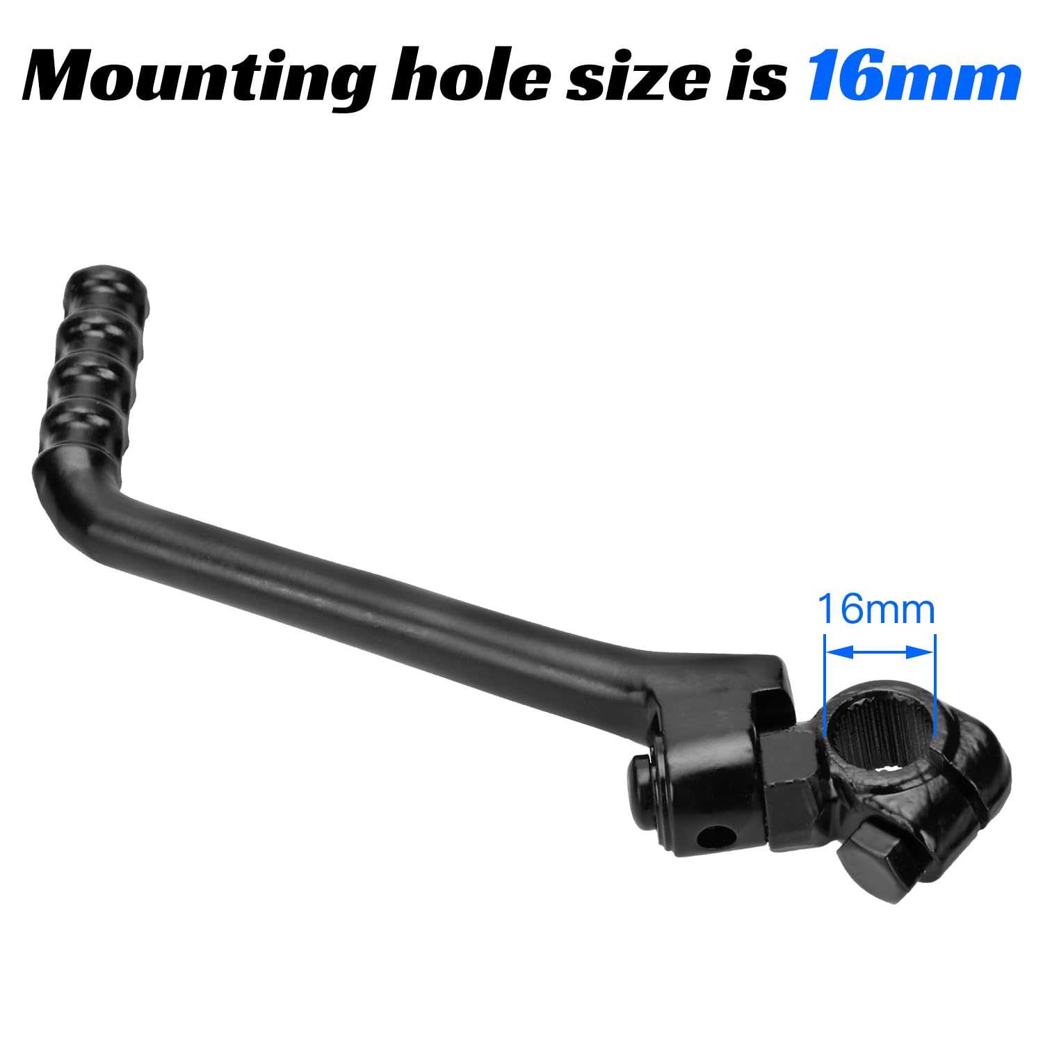 Yoxufa 16Mm Kickstart Lever For 125Cc 140Cc 150Cc 160Cc 200Cc 250Cc Ssr Kx Klx Yx Cb Cg Ycf Sdg Apollo Coolster Taotao Kayo Pits
